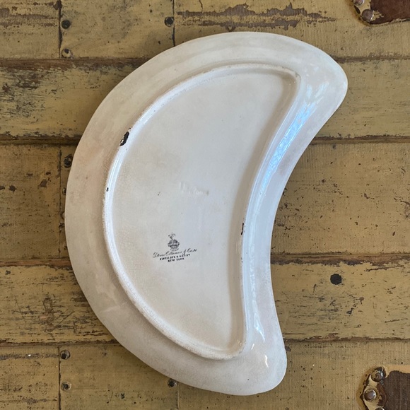 VINTAGE BOHO CRESCENT MOON HANDCRAFTED JEWELRY TRAY TRINKET DISH MISC - Picture 5 of 9